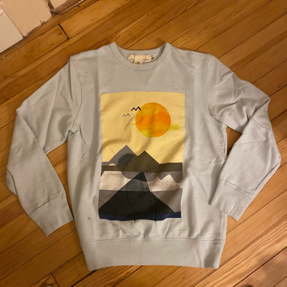 H&M Essential Boyfriend Light Blue Sweatshirt